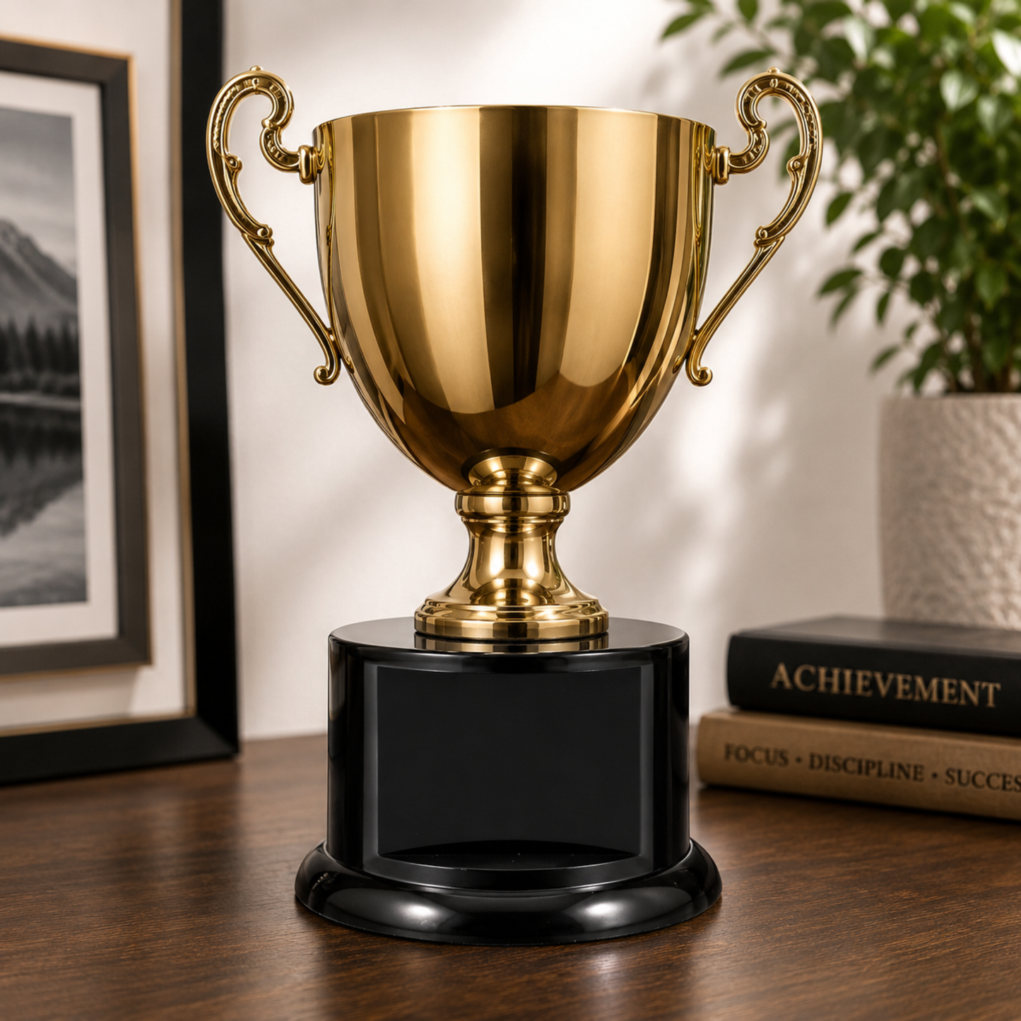 Round Black Gloss Display Pedestal Base (3 Sizes) – Stand for Trophies & Models