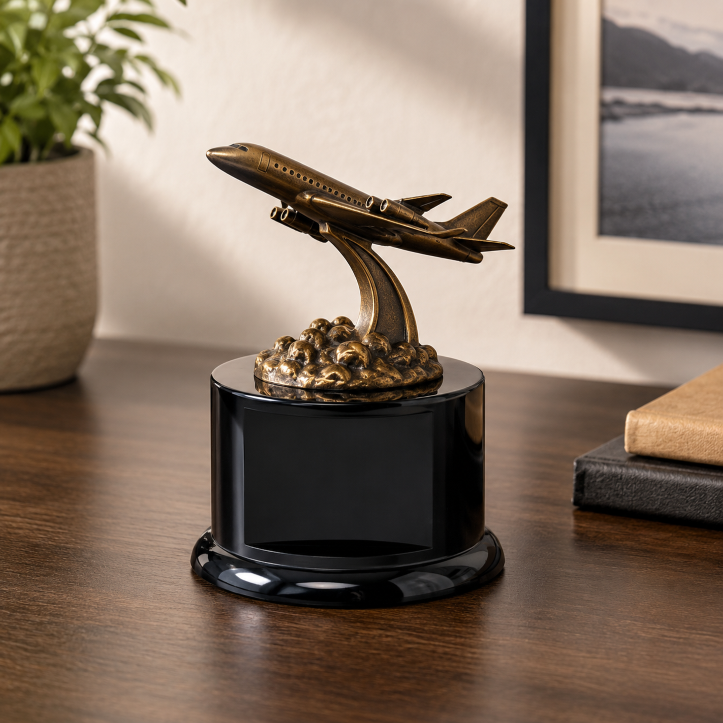 Round Black Gloss Display Pedestal Base (3 Sizes) – Stand for Trophies & Models