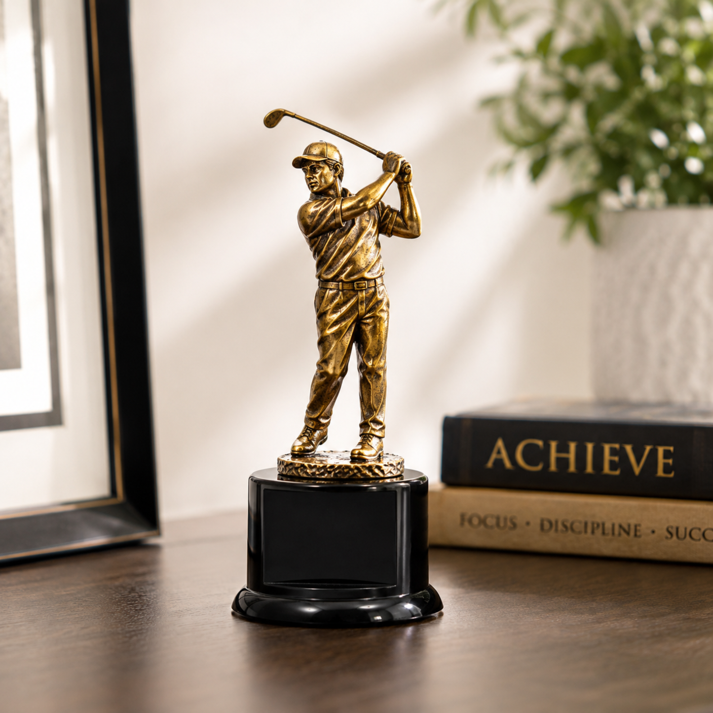 Round Black Gloss Display Pedestal Base (3 Sizes) – Stand for Trophies & Models