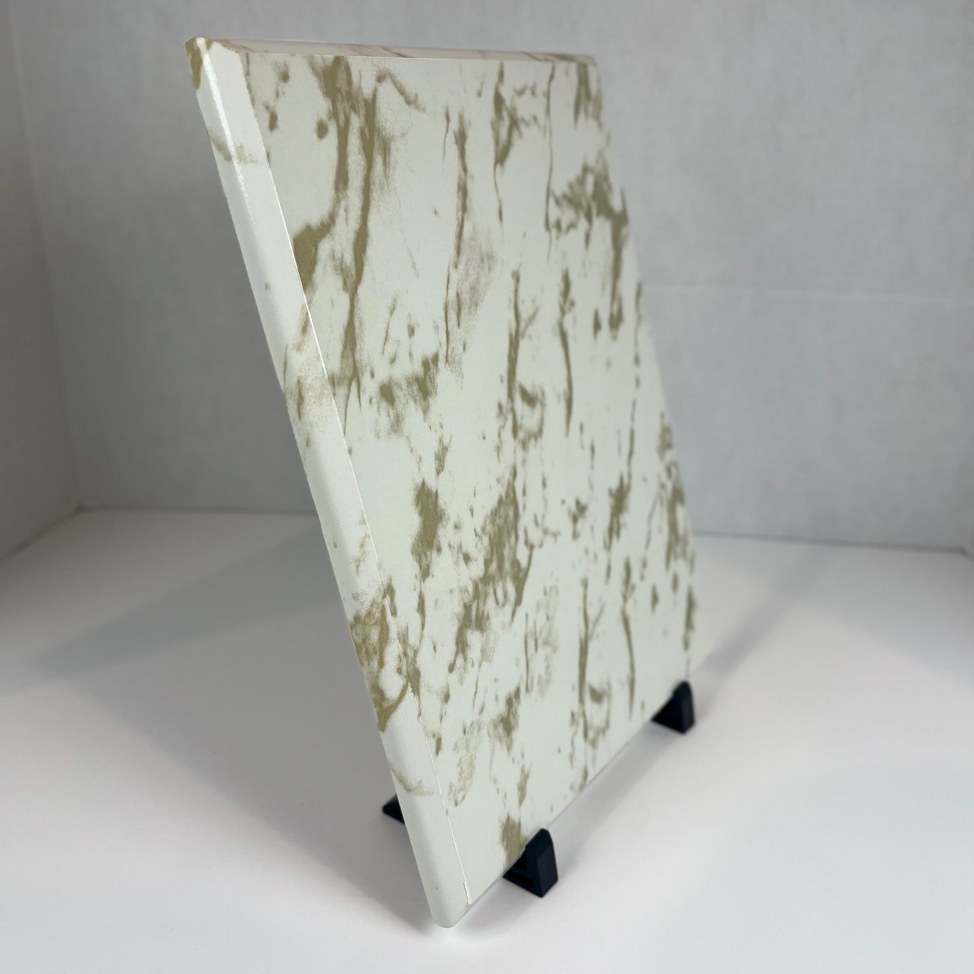marble finish blank plaque wood