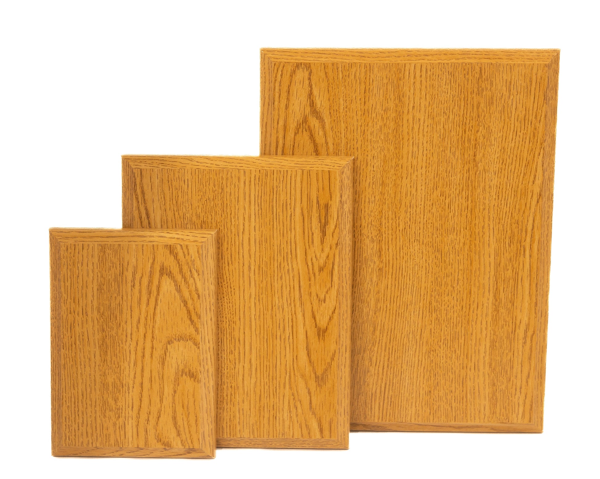 oak finish plaque blank multiple sizes