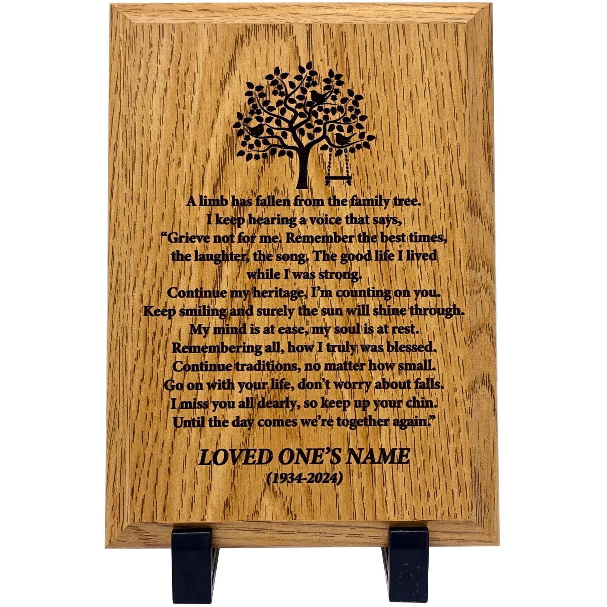 oak sympathy gift