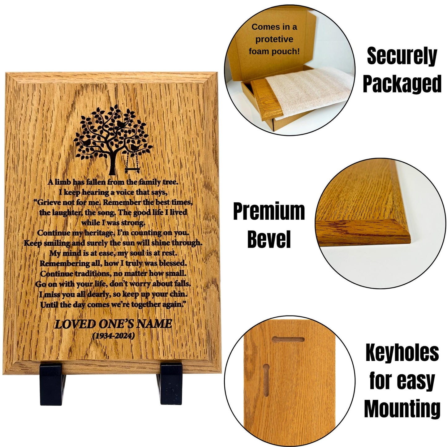 oak sympathy gift