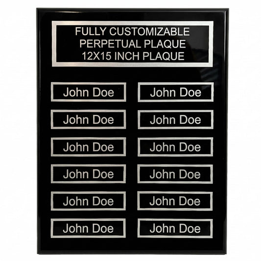 perpetual plaque 12 plate monthly award