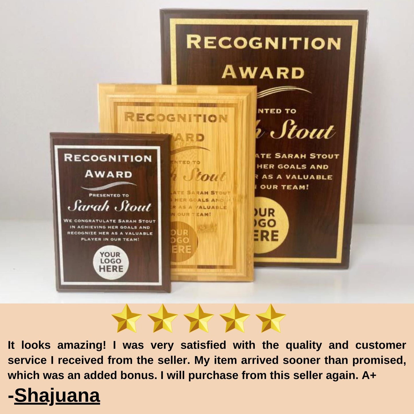 recognition award plaque reviews