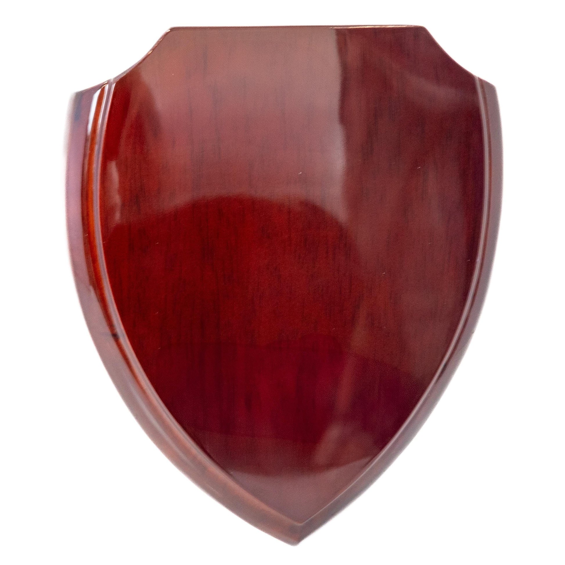 rosewood red shield plaque blank