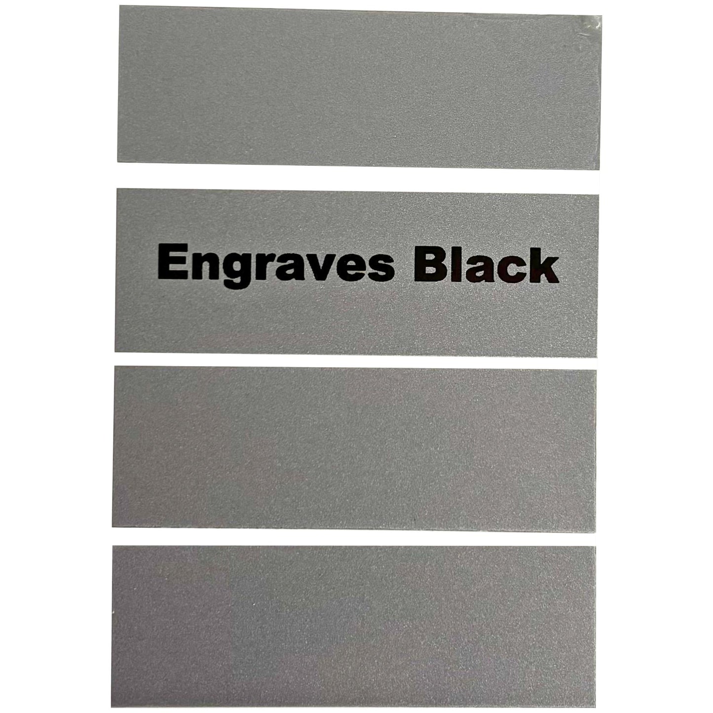 silver engraves black metal sheet custom sizes