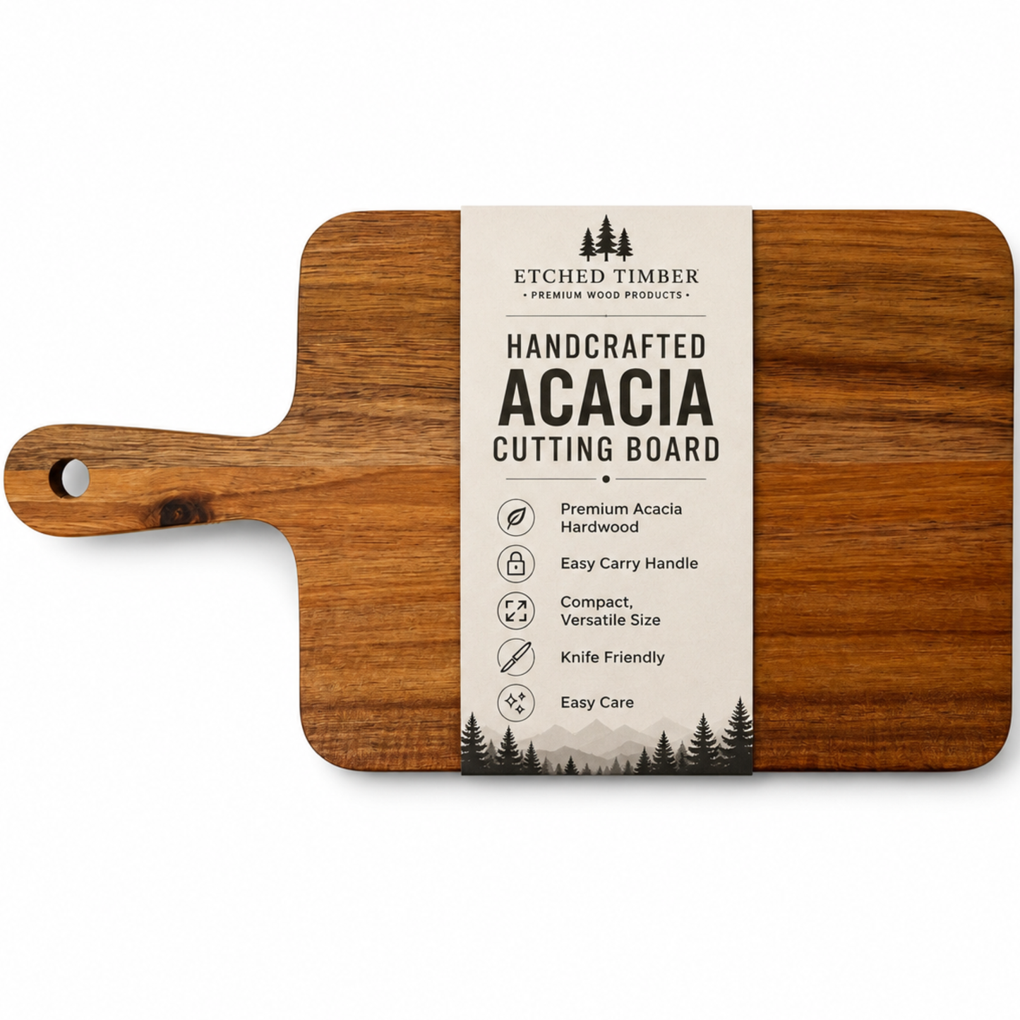 Handcrafted Acacia Wood Cutting Board – Premium Eco-Friendly Chopping Board