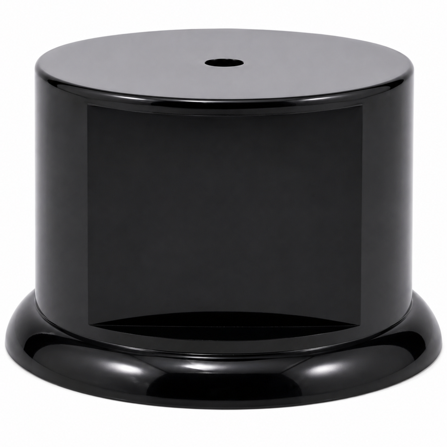 Round Black Gloss Display Pedestal Base (3 Sizes) – Stand for Trophies & Models