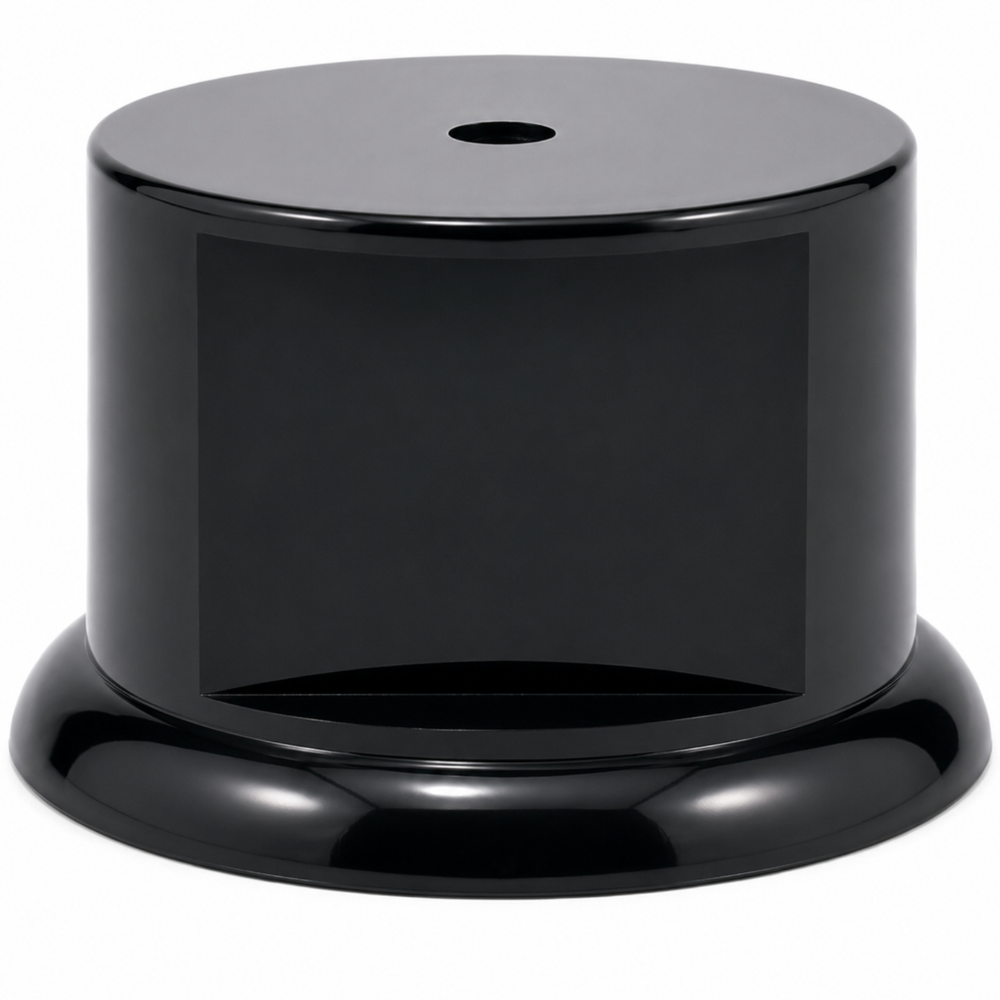 Round Black Gloss Display Pedestal Base (3 Sizes) – Stand for Trophies & Models
