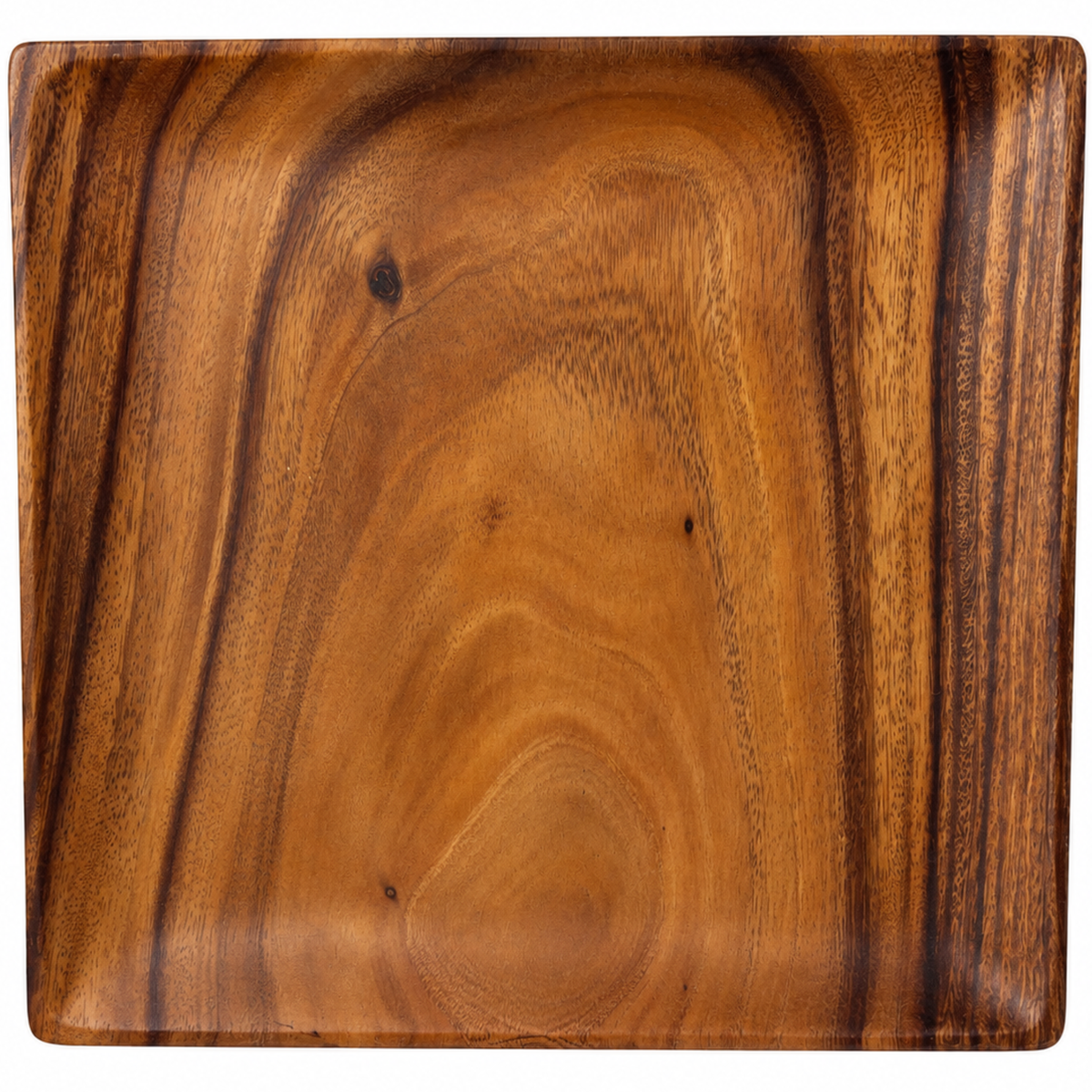 Square Acacia Wood Plates | Handcrafted in Hawaii | 8, 10 & 12 Inch