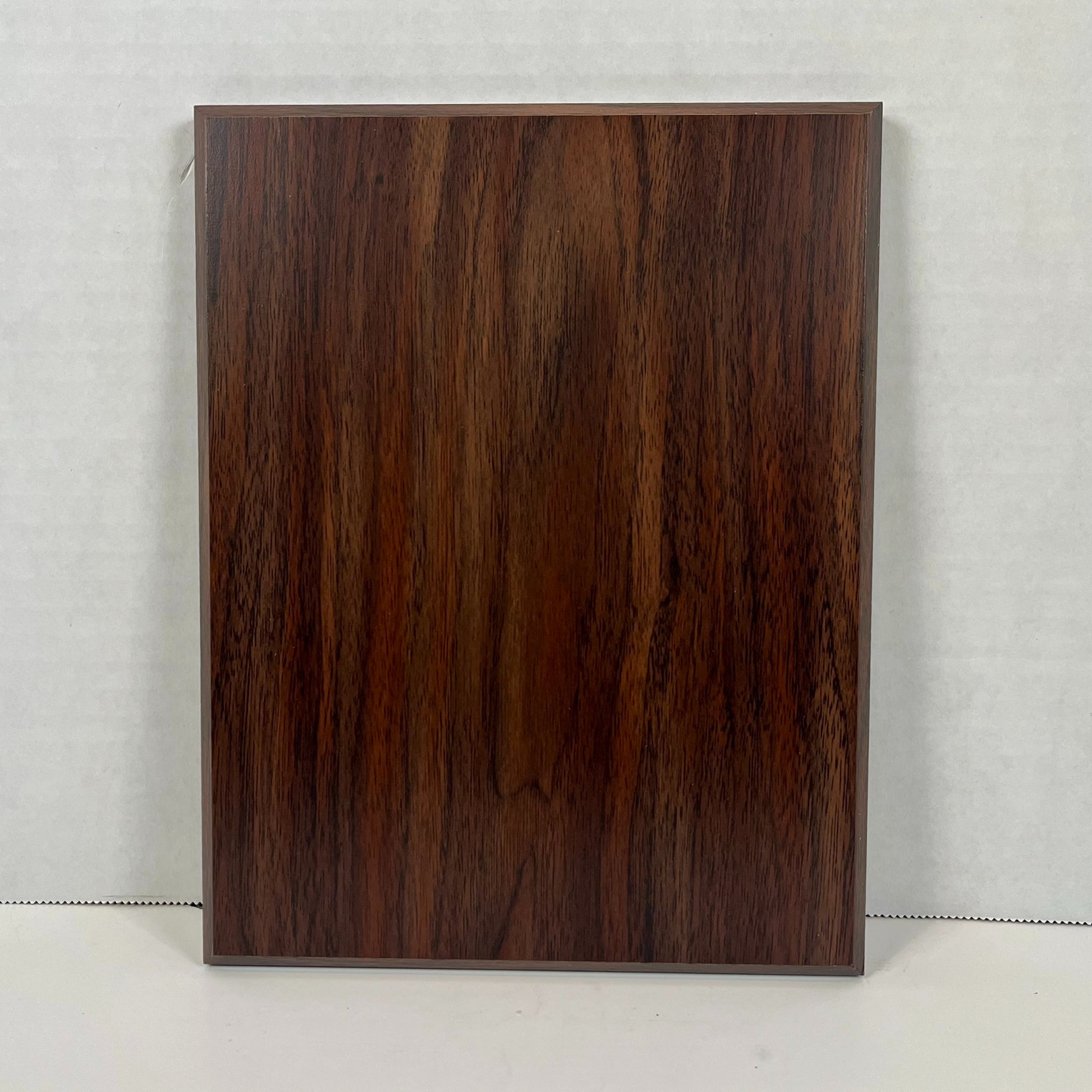 walnut finish wood plaque blank