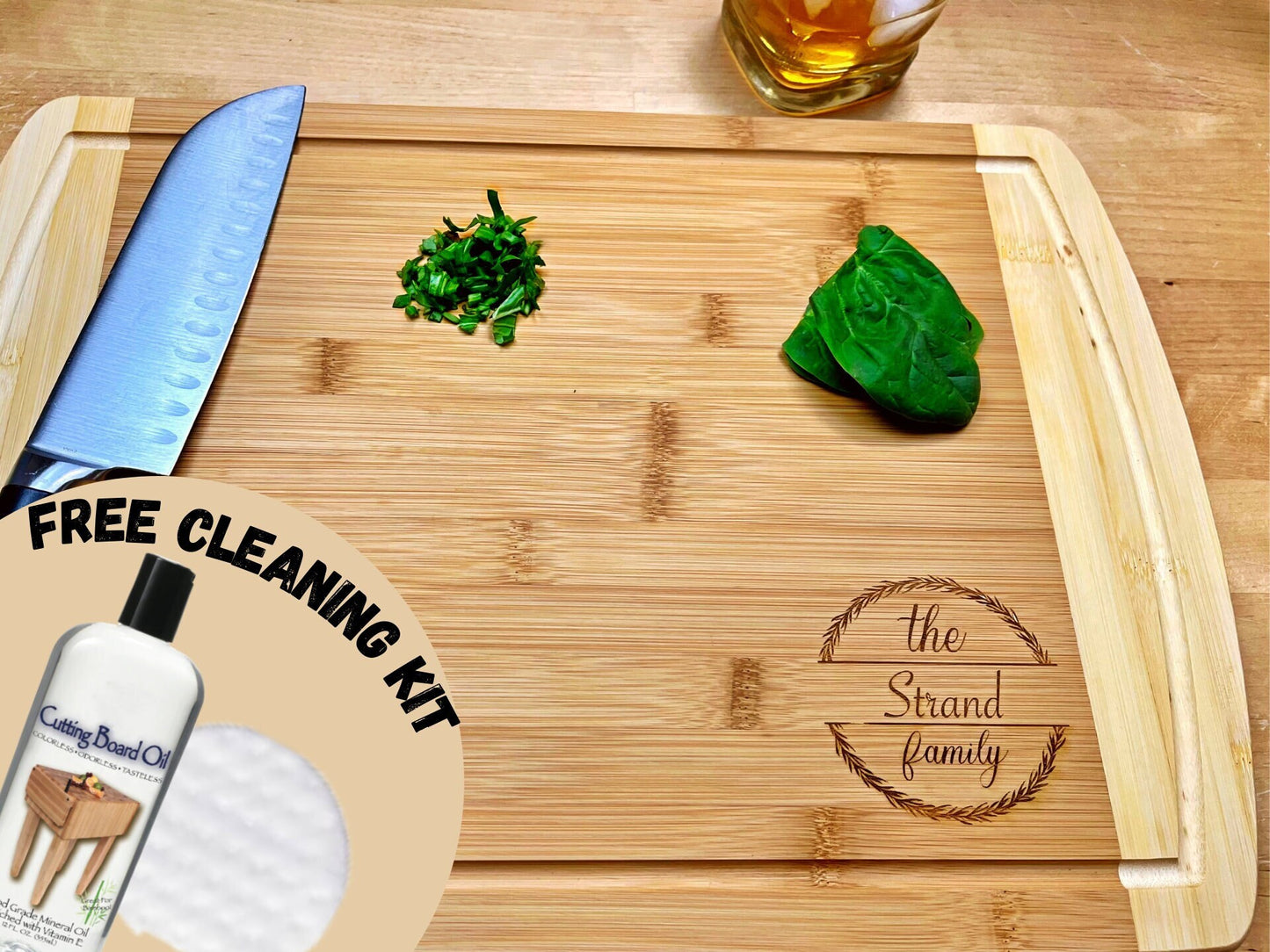 Cutting Board Personalized, Custom Engraved Cutting Boards, Bamboo/Mahogany, Family Housewarming Gift, Custom Logo