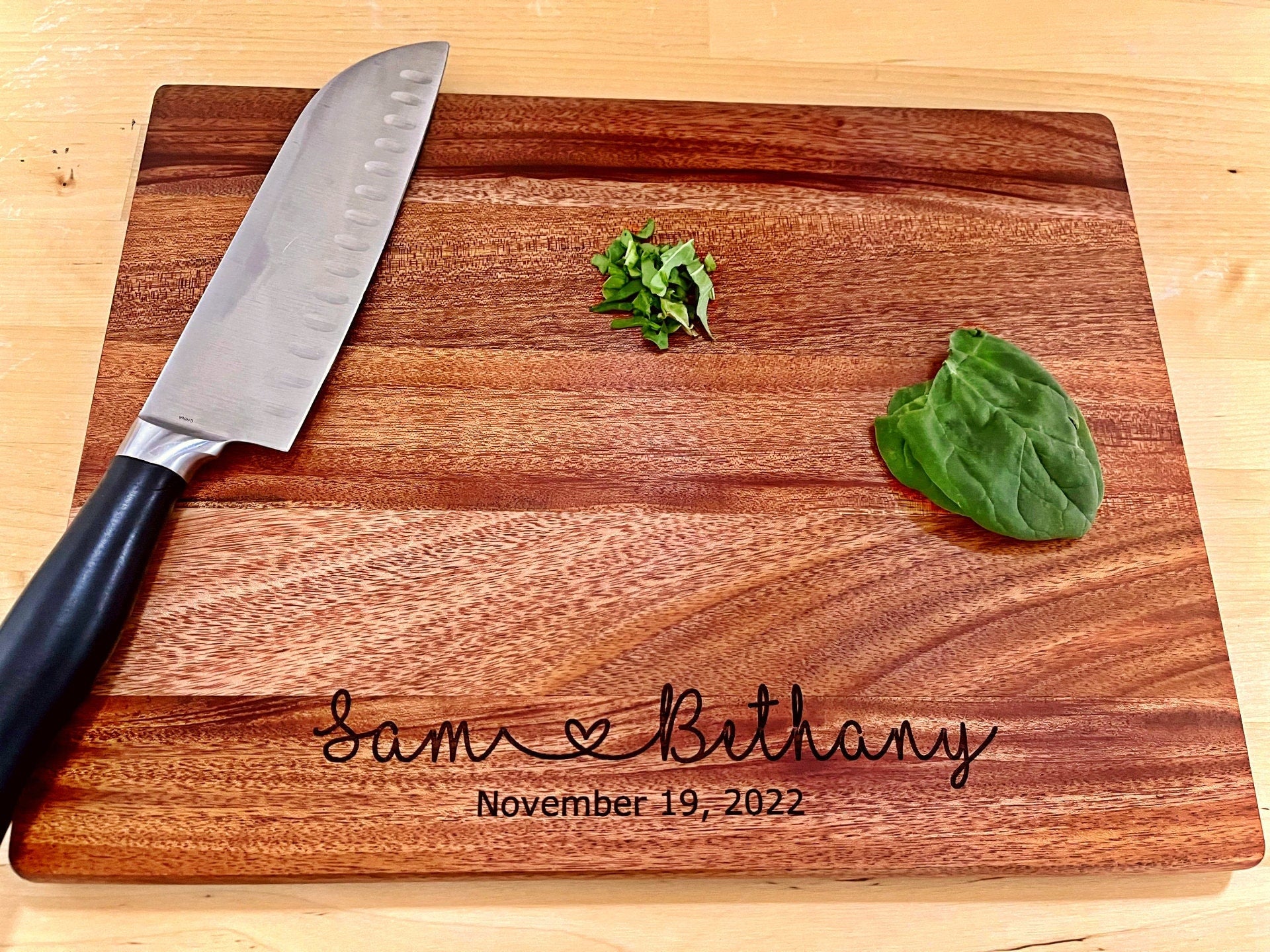Engraved Cutting Board, Custom Bamboo Board, 18x13" Dimensions, Recipe Cutting Board, Bamboo Cutting Board Large, Bamboo Serving Tray