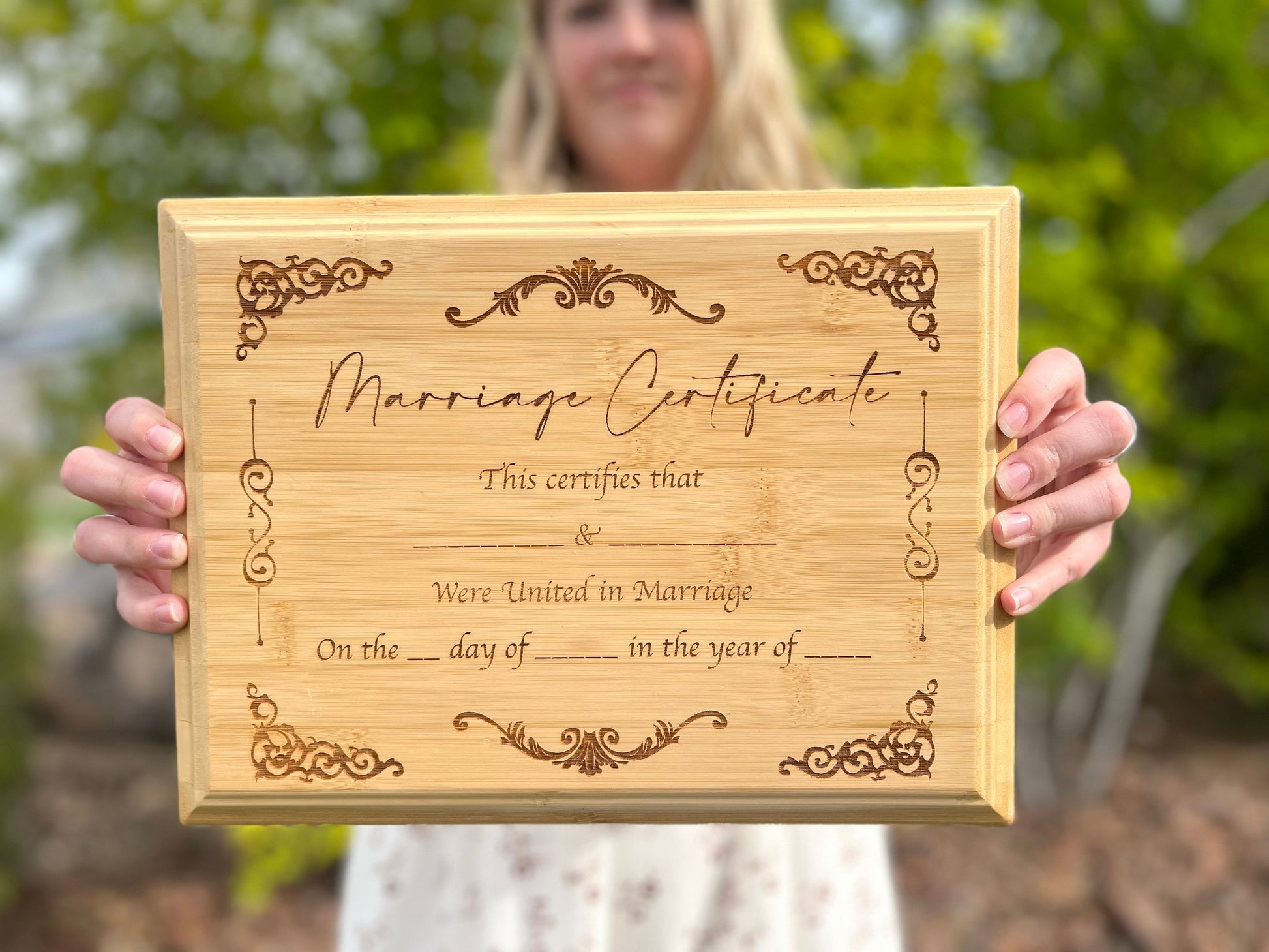Customizable Marriage Certificate, Wedding Gifts for the Couple Unique, Anniversary Gift For Her, Wedding Sign, Marriage Plaque, 9x12 inch
