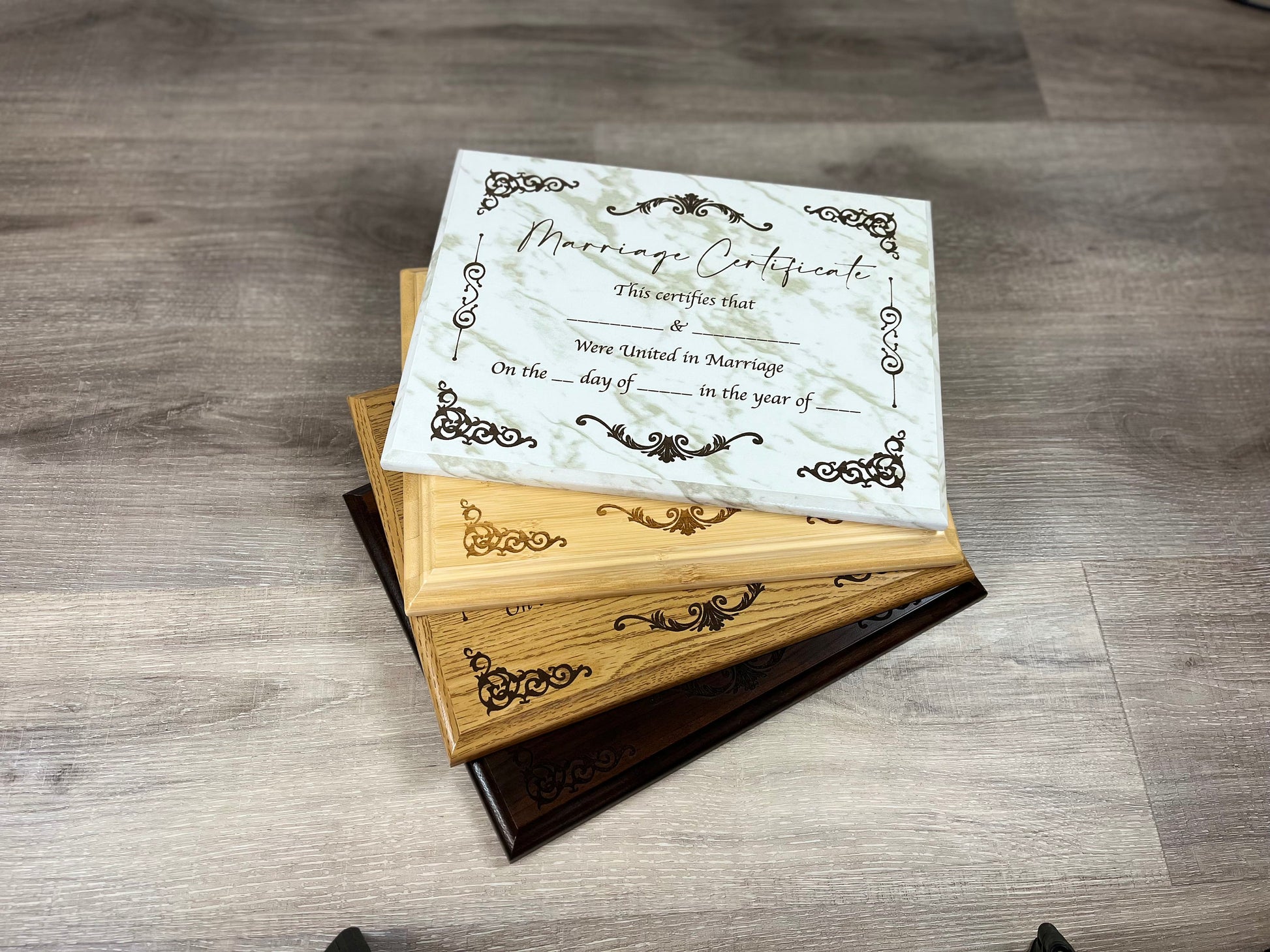 editable marriage certificate